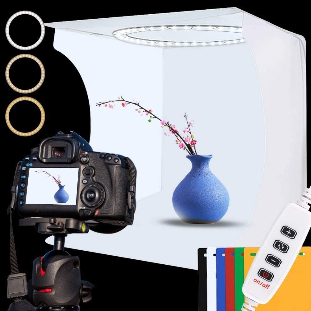 12 inch Adjustable Photography Light Box with 3 Light Modes